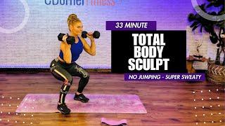 Intense 30-Minute Total Body Sculpt Workout  At-Home - No Jumping