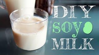How To Make Soy Milk Easily At Home with just 2 ingredients for drinking AND for making tofu