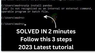 How to install pip in windows 11 in 2 minutes  2023 Step by step guide 