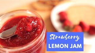 Strawberry Lemon Jam  3 Ingredient Strawberry Jam  Small Batch Strawberry Jam