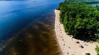 Красноглинский пляж  Река Волга  Самара