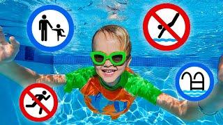 يتعلم كريس قواعد السلامة في حمام السباحة وتحدي الطائرة مع فلاد ونيكي