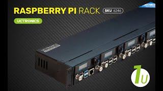 UCTRONICS Raspberry Pi Rackmount Complete Enclosure Version 2.0 with PoE Functionality