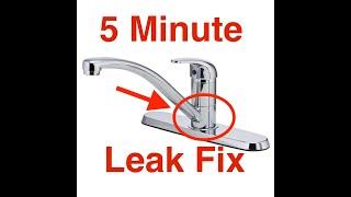 Kitchen Faucet Leaks at the Base. Easy 5 min Fix