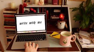 WRITE WITH ME on a rainy autumn day 1 hour writing sprint