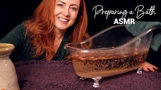 ASMR Bathtime  Preparing Your Bath  Fizzing Sponge Petals Water Speaking