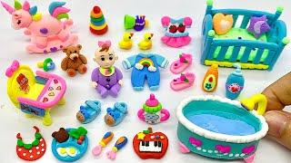 DIY Miniature Nurseries and Babies Ideas  DIY How To Make Polymer Clay Miniature Baby Set