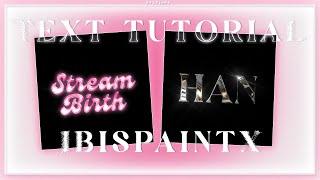 3D TEXT  Ibispaintx graphic design tutorial