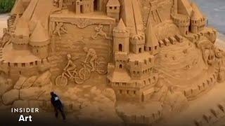 How Life-Size Sand Castles Are Made  Insider Art