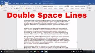 How To Double Space Lines In Microsoft Word EASY Tutorial
