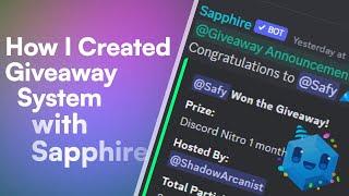 How I Created the Giveaway System with Discord Sapphire Bot