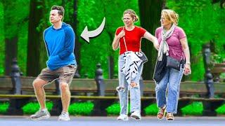 FUNNY Fart Prank in Central Park Kicking Away My Farts