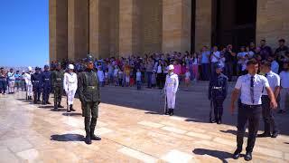 Anıtkabir guard mounting in Ankara Turkey