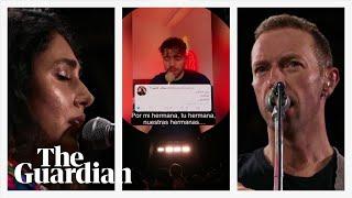 We send our support Coldplay perform Iranian protest song Baraye in Buenos Aires