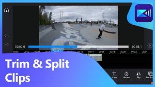 Video Editing for Beginners Trim Cut and Split  PowerDirector App Tutorial