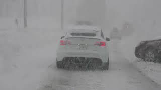 Massive Winter Storm Slams California - huge snow storm - Blizzard Conditions on Donner Pass - 2022