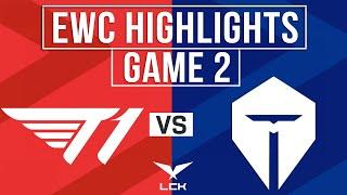 T1 vs TES Highlights Game 2  EWC 2024 Grand Final  T1 vs TOP ESPORTS