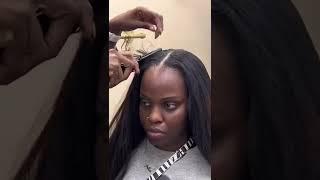 Magic Leave out tutorial  Tag who love it#wigs #blackgirlmagic #humanhair #fyp