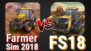 Farmer Sim 2018 vs Farming Simulator 18 Comparison Androidios  CHOUDHARY GAMER 