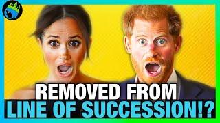 Meghan Markle IN SHOCK as Prince Harry Lilibet & Archie Set To Be REMOVED FROM LINE OF SUCCESSION?