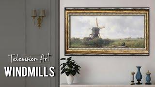 Windmill Vintage TV Art  Turn your TV into Art  Subscribe Now For All New Releases &  Updates