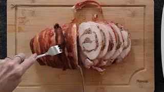 How to stuff and roll turkey breast fillet