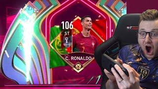 I Opened World Cup Packs Until I Got 106 Ronaldo Max Rated Him and Got a Hattrick on FIFA Mobile 22