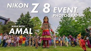 Photographing a 12-foot puppet with the Nikon Z 8 Walk With Amal at Luminato Festival