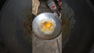 Traditional Kerak Telur Making of Indonesia with Duck  Indonesian Street Food #shorts