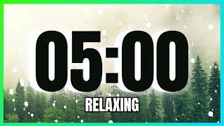 5 Minute Winter Forest Timer With Relaxing Music  CALM - CLASSROOM - PIANO 