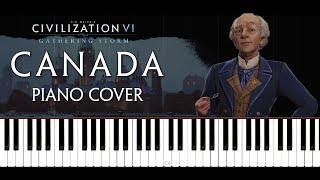 Civilization 6 - Canada Theme - Vive la Canadienne O Canada - Piano Cover