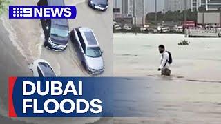 Dubai hit with nearly two years worth of rain in a single day  9 News Australia