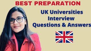 UK University Interview Question & Answers  Pre CAS Interview  UK Admission Interview Questions