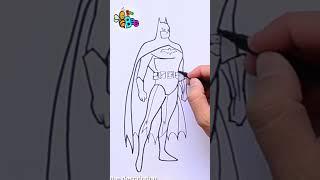 How to draw Batman #drawing #drawinganimals #drawingforkids #howtodraw