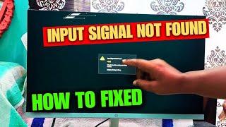 Fix-Input Signal Not Found HP Monitor  Check The Video Cable & Video Source Display Going To Sleep