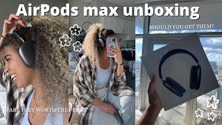 UNBOXING space grey *AIRPODS MAX* my honest thoughts should you buy them?