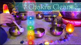 CLEANSE CHAKRA BLOCKAGES with Tibetan Singing Bowls Cleanse Aura and Balance Chakra Relax & Sleep