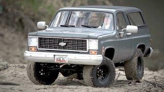 110 Scale RC Chevrolet K5 Blazer on a cool gray Winter Day