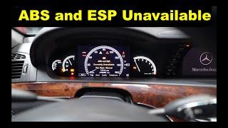 Mercedes ABS and ESP Currently Unavailable Diagnosis and Repair