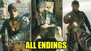 Call of Duty Black Ops Cold War - ALL ENDINGS Ambush Tell Truth Lie