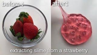 STRAWBERRY SLIME  Testing NO GLUE Slime recipes