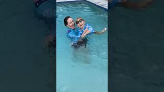 Laugh and Swim #swimming #swimmingpool #toddler #fun #swim #laugh #poolparty