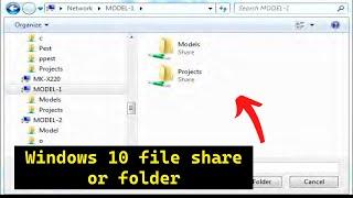 How To Access Shared Folder in Windows 10  Share Folder on Network Windows 10 Share Folder or File