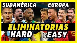 ELIMINATORIAS EUROPEAS VS SUDAMERICANAS  ¿CUÁL MÁS DIFÍCIL?