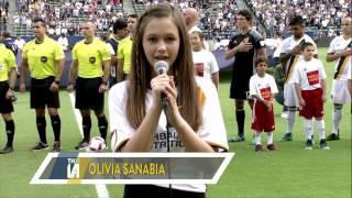National Anthem LA Galaxy Game--Olivia Sanabia