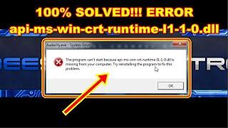 SUCCEED How to Overcome api-ms-win-crt-runtime-l1-1-0.dll is missing from your computer