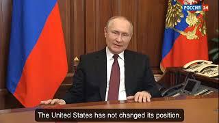 Vladimir Putins Speech on Ukraine and US Foreign Policy and NATO - 24 February 2022 ENG Subtitles