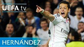 Chicharito winning goal - Real Madrid v Atlético - UEFA Champions League 2015