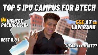 Top 5 IPU colleges for Btech  CSE at low Rank  Best R.O.I  #ipu #btech
