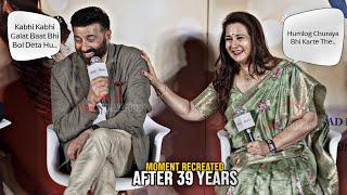 Sunny Deol with Poonam Dhillon Recreated Sohni Mahiwal Moment after 39 Years  Soni Meri Sohni